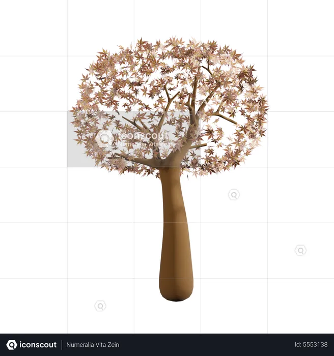 Spring Tree  3D Icon