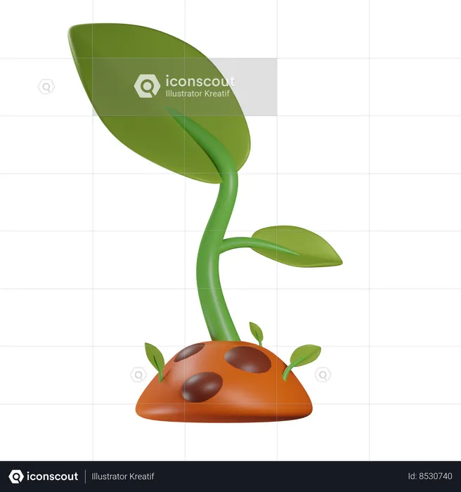 Sprout  3D Icon