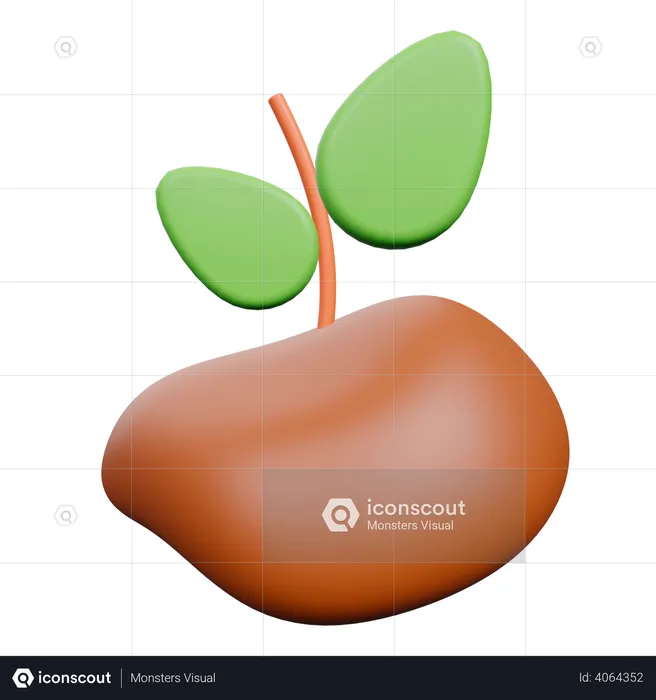 Sprout  3D Illustration