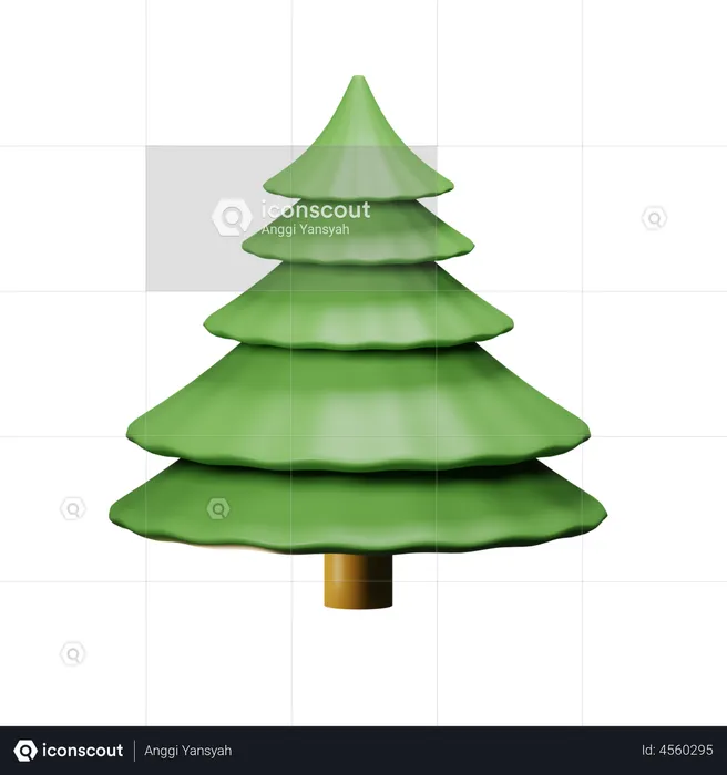 Spruce Tree  3D Illustration