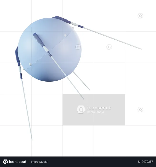 Sputnik  3D Icon