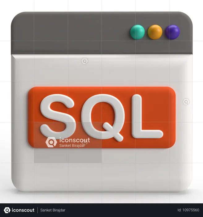 SQL  3D Icon