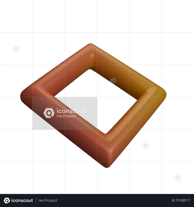 Square  3D Icon