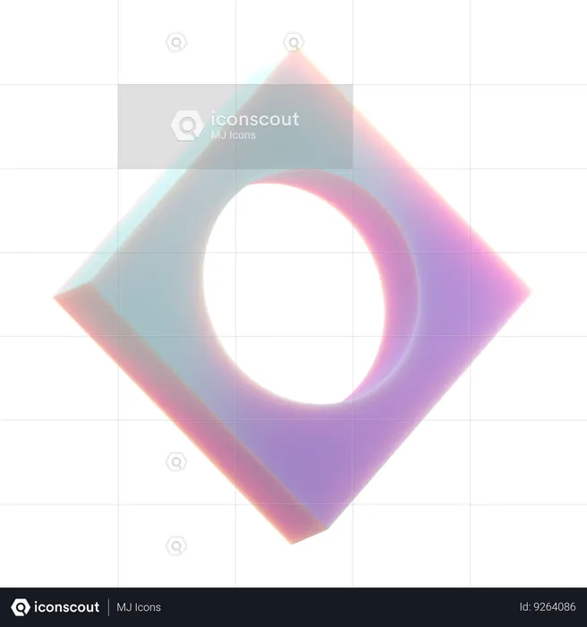 Square  3D Icon