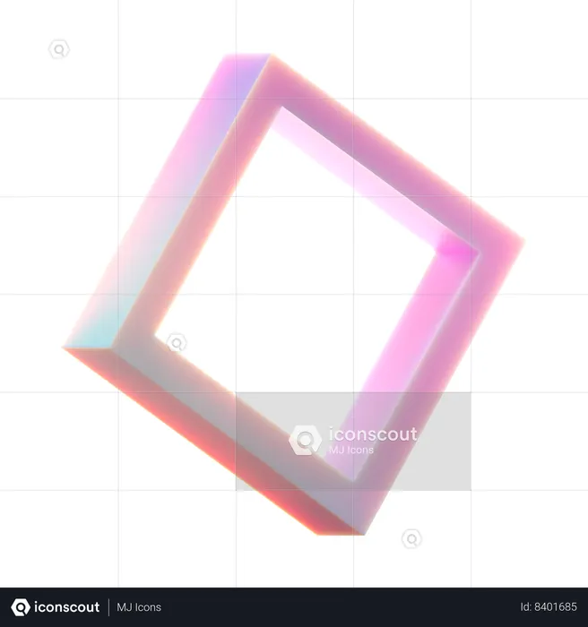 Square Frame  3D Icon