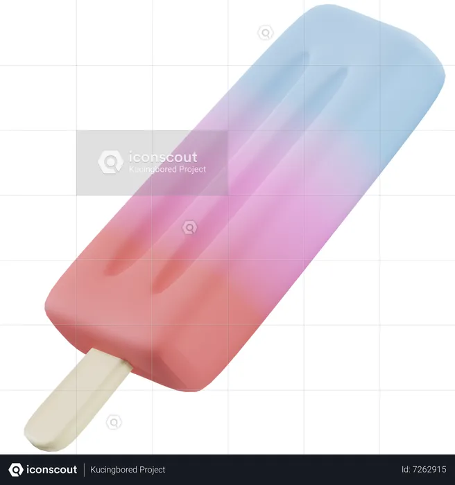 SQUARE ICE POP  3D Icon