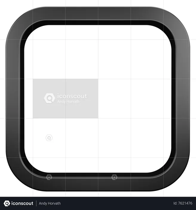 Square Ornament  3D Icon