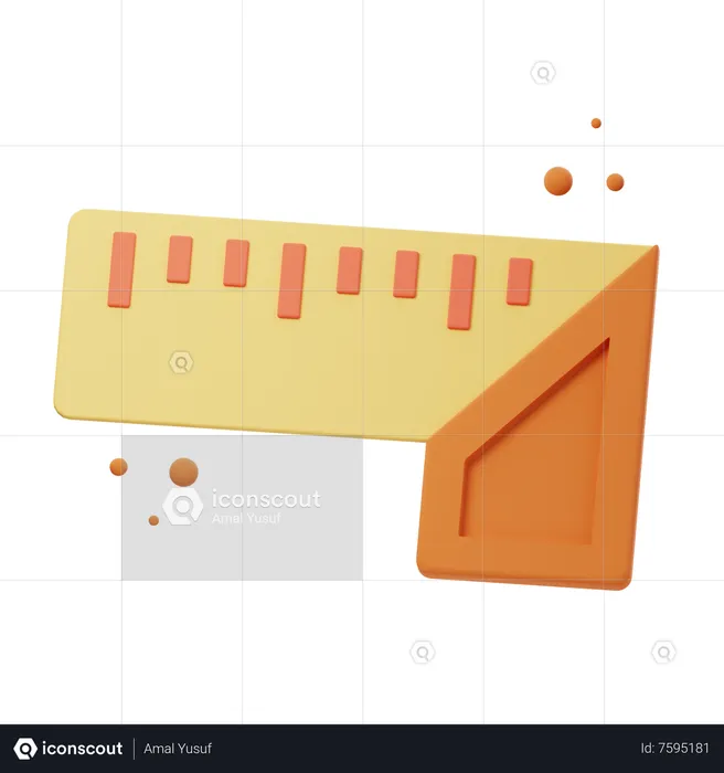 Square Scale  3D Icon