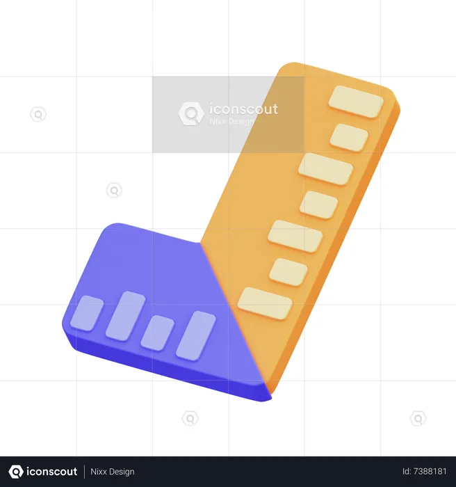 Square Scale  3D Icon