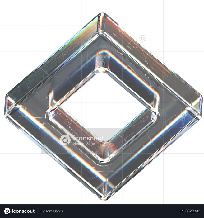 Square Shape  3D Icon