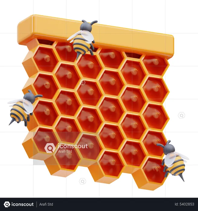Squared Honeycomb  3D Icon