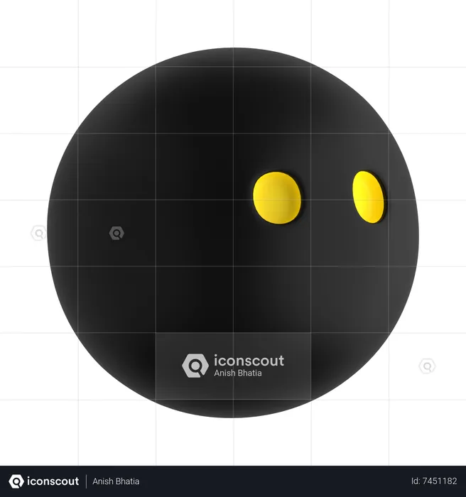 Squash Ball  3D Icon
