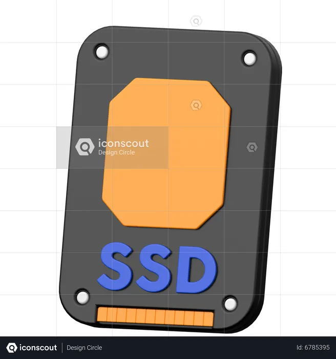 SSD  3D Icon