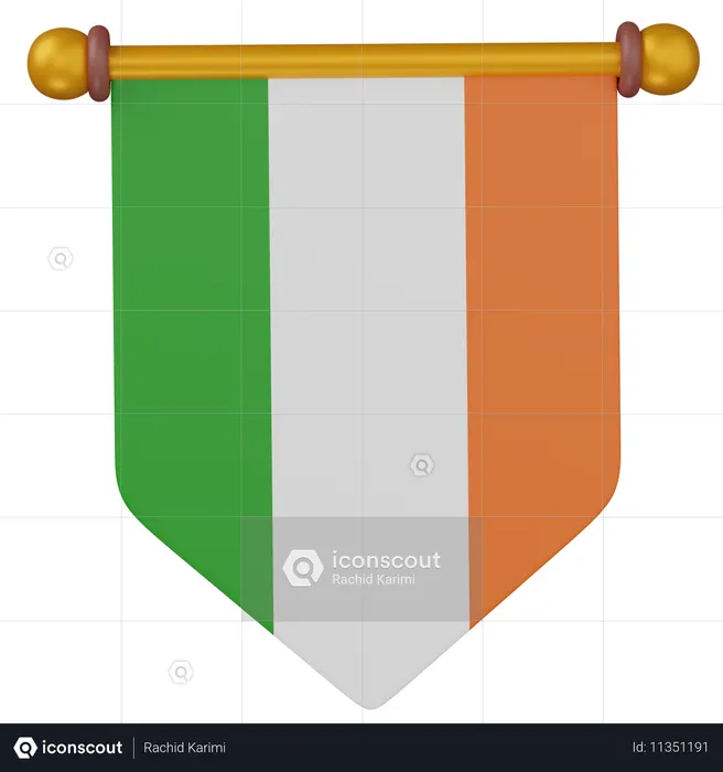 St pathric flag  3D Icon