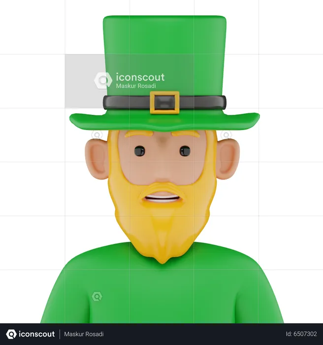 St Patrick  3D Icon
