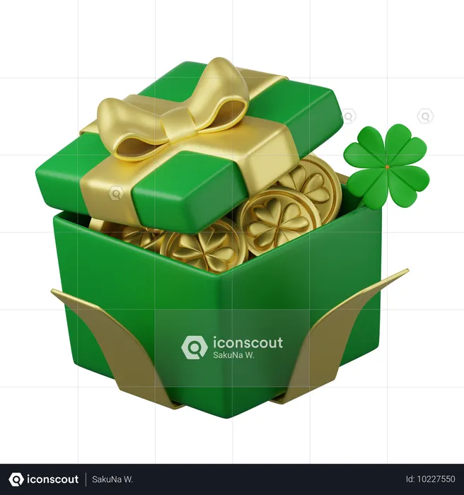 St. Patrick Geschenkbox  3D Icon