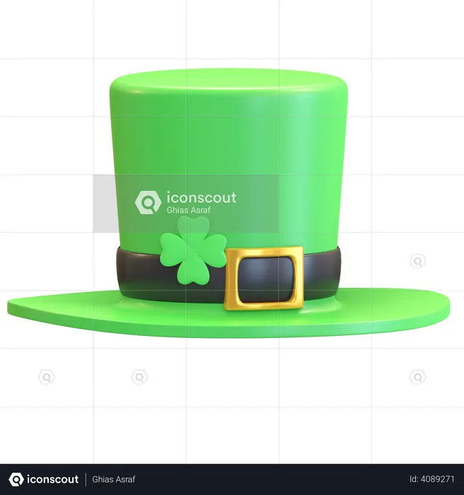 St Patricks Day Hat  3D Illustration