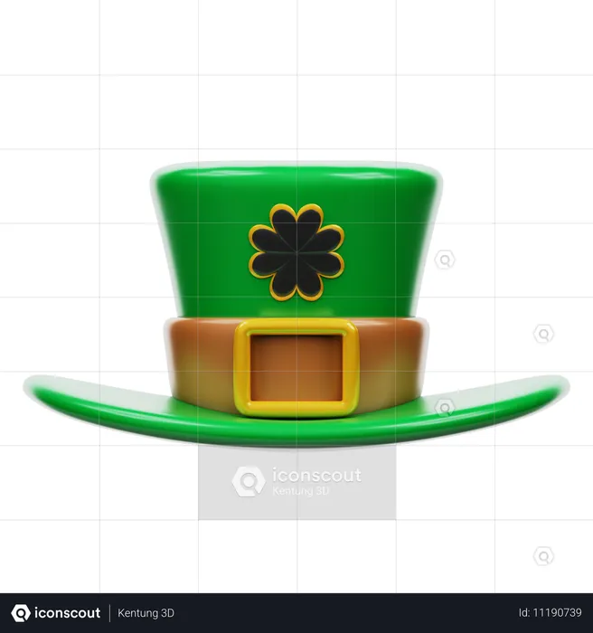 St Patricks Hat  3D Icon