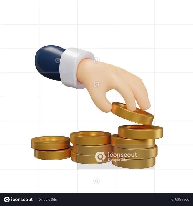 Stack Money  3D Icon