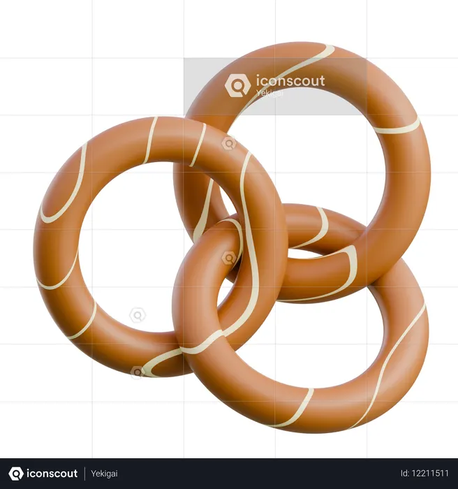 Stacked Bagels  3D Icon
