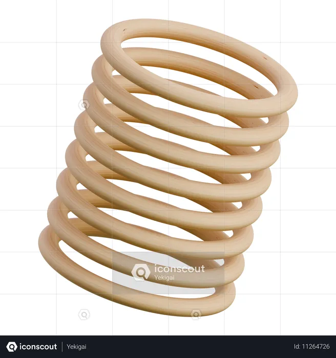 Stacked Rings  3D Icon