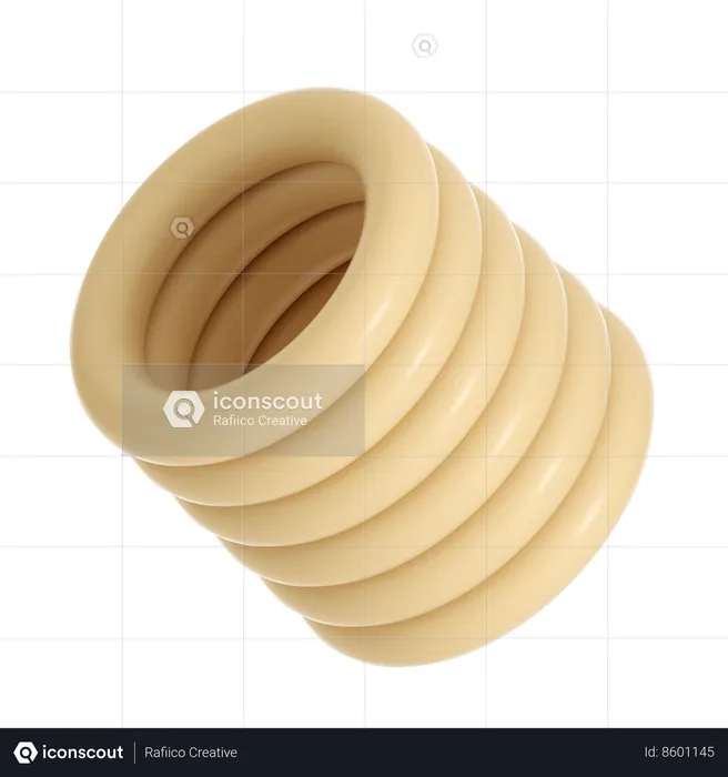 Stacking Ring Shape  3D Icon