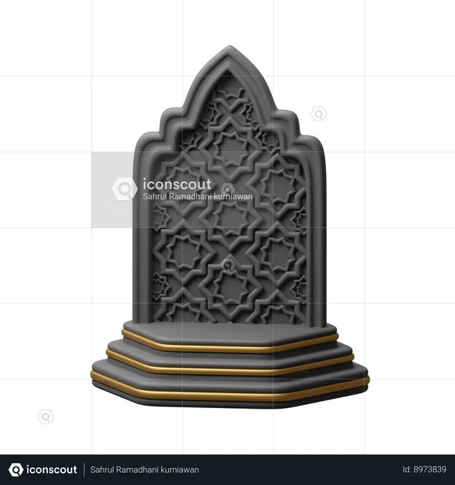 Scène islamique  3D Icon