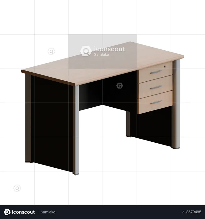 Staff Desk  3D Icon