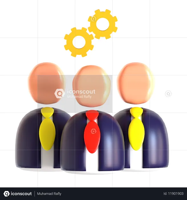 Staff Management  3D Icon