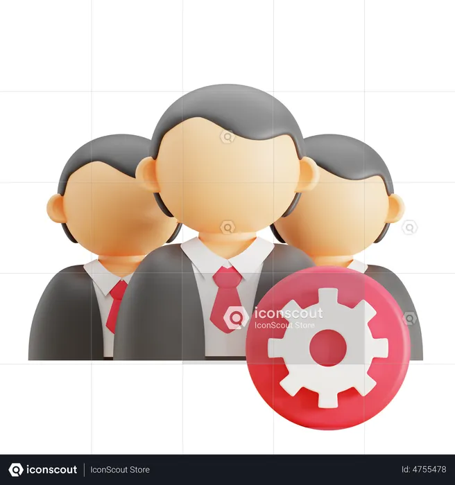 Staff Management  3D Icon