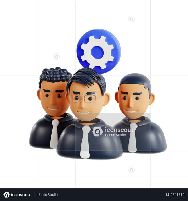 Staff Management  3D Icon