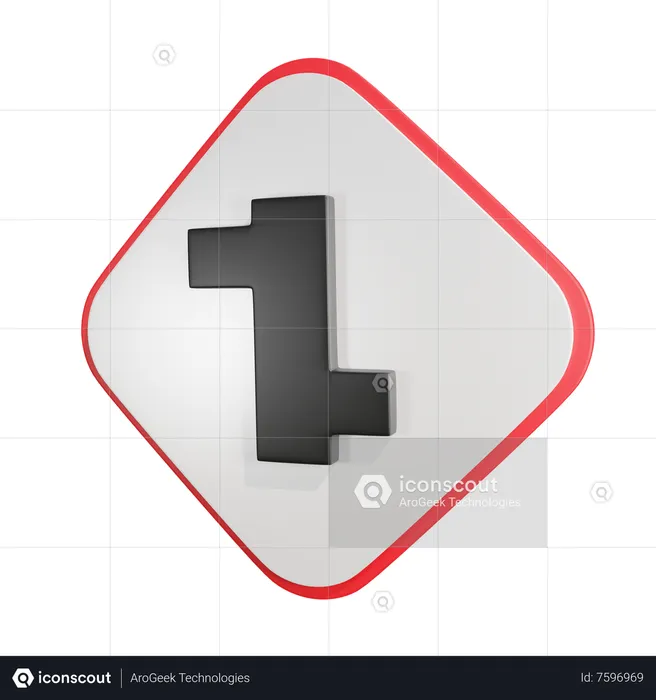 Staggered Intersection2  3D Icon