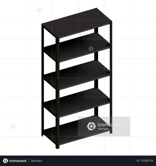 Stahlregale  3D Icon