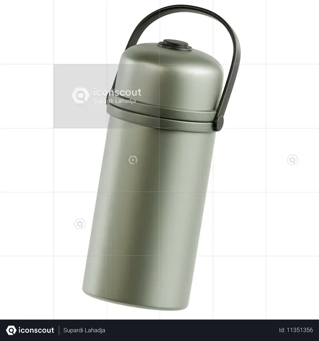 Stainless Steel Thermos Drinks  3D Icon