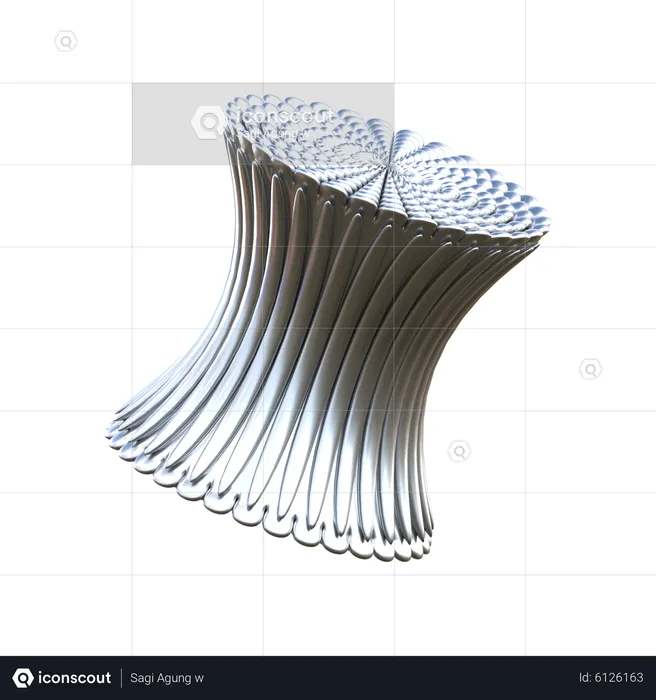 Stainless Tube Shape  3D Icon