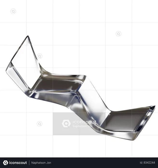 Stairs Abstract Shape  3D Icon
