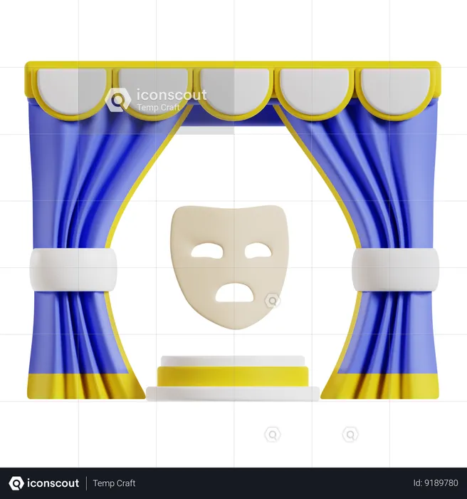 Stand Up Comedy  3D Icon