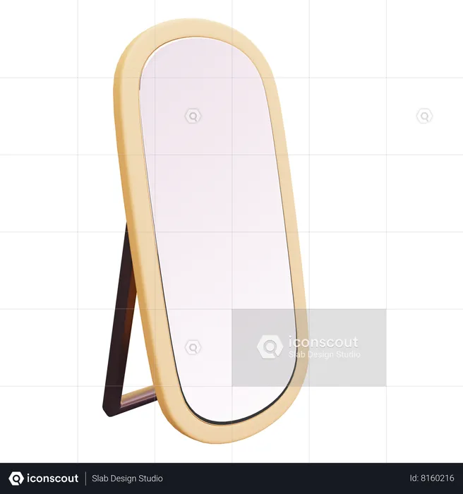 Standing Mirror  3D Icon