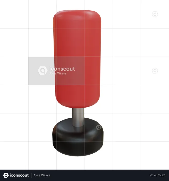 Standing Punching Bag  3D Icon