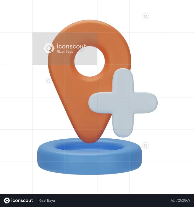 Ort hinzufügen  3D Icon