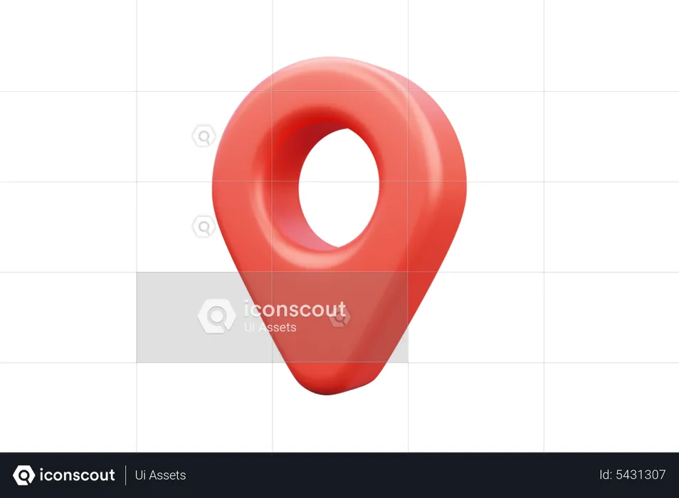 Standort-Pin  3D Icon