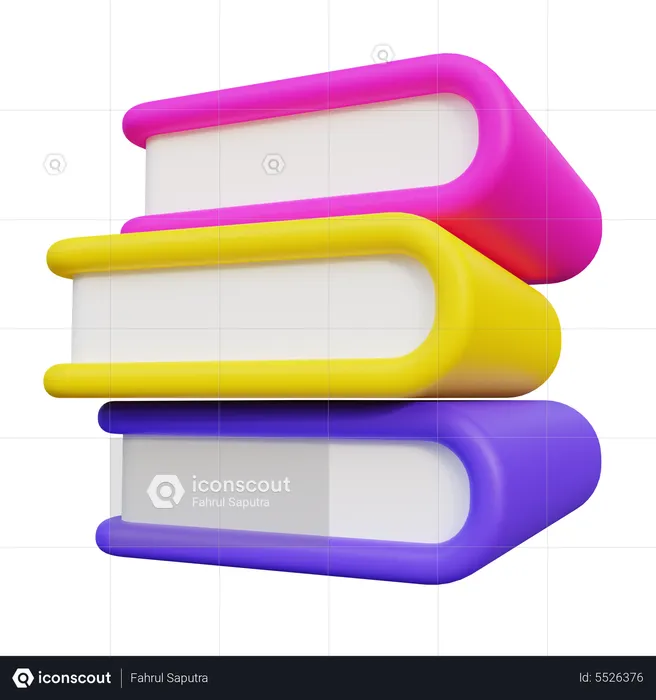 Stapel Bücher  3D Icon