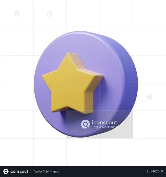 Star  3D Icon