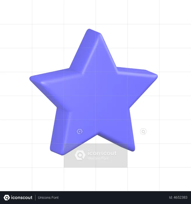 Star  3D Icon