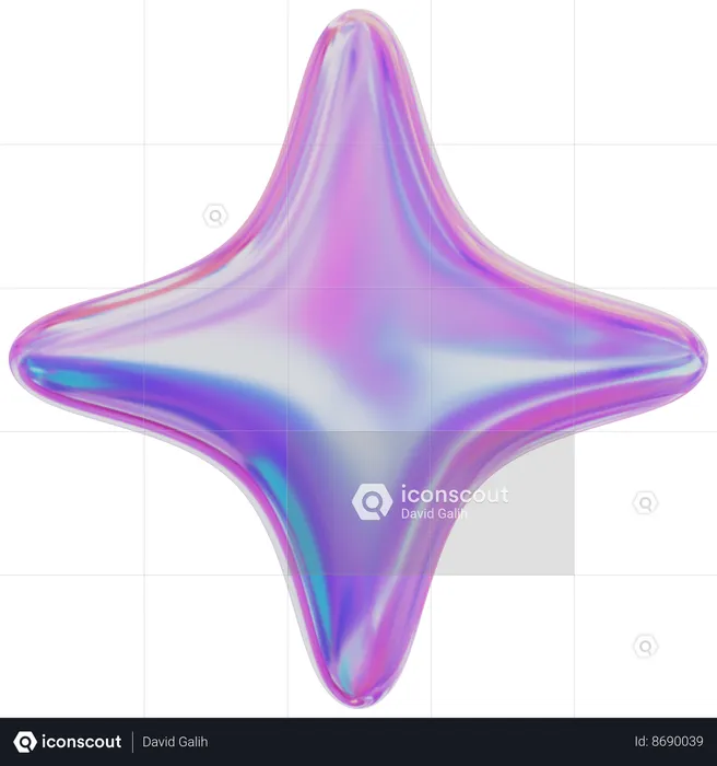 Star Abstract  3D Icon