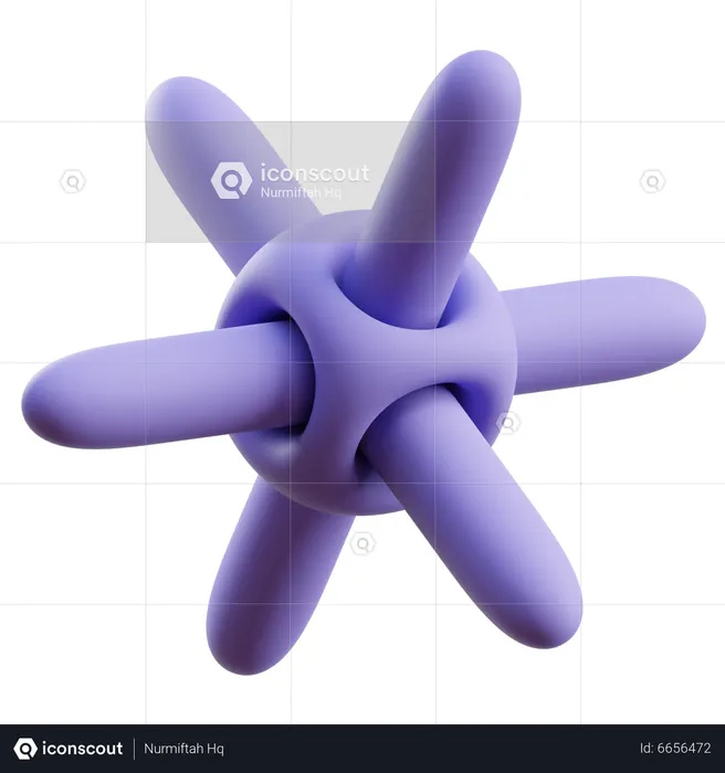 Star Abstract Shape  3D Icon