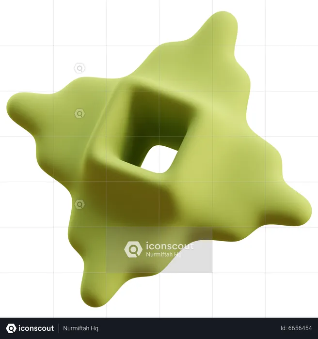 Star Abstract Shape  3D Icon