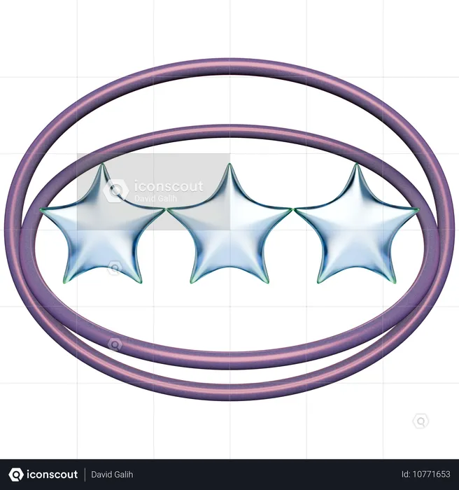 スターアブストラクト Y 2 K 光沢  3D Icon