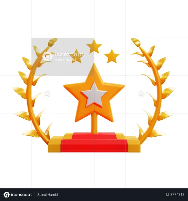 Star Award  3D Illustration