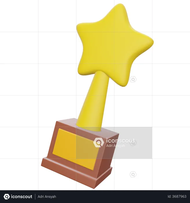 Star Award  3D Illustration